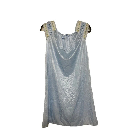 Vintage Slip Dress Nightgown 100% Nylon Cottage Core Fairy Feminine S (DD10) - Picture 1 of 7